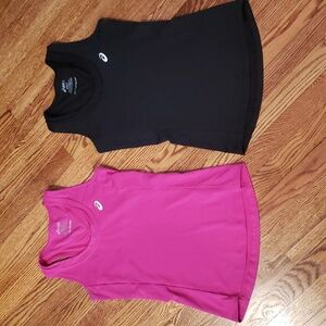 Lot of 2 Asics Motion Dry Tank Tops Size Small